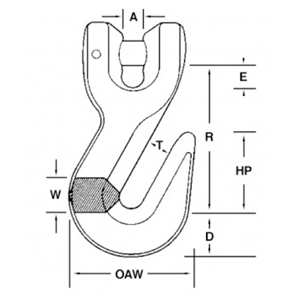 Clevis Grab Hooks Diagram