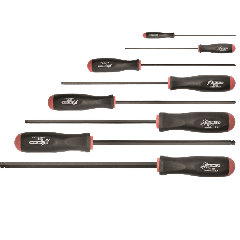 Ball End 8pc Metric Screwdriver Set 2-10mm Long Shaft (10733) (BSX8ML)