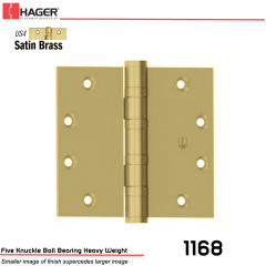 Hager 1168 4.5 x 4.5 US4 Full Mortise Hinge Stock No 004696