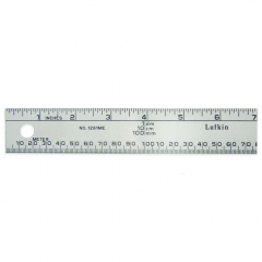 Lufkin 1261MEN 1 in. x 1m/3 ft. Aluminum SAE/Metric Meter Stick