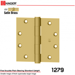 Hager 1279 4 x 4 US4 Full Mortise Hinge Stock No 011104