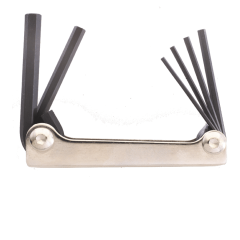 Metric 6 Key Hex End Metal Handle Fold Up Tool 3 - 10mm ( 14595 )
