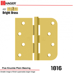 Hager 1816 US3 Full Mortise Hinge Stock No 069142