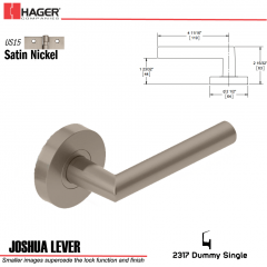 Hager 2317 Joshua Lever Tubular Lockset US15 Stock No 169748