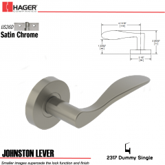 Hager 2317 Johnston Lever Tubular Lockset US26D Stock No 171894