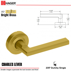 Hager 2317 Charles Lever Tubular Lockset US3 Stock No 169775