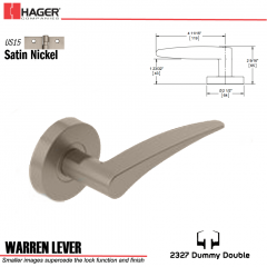 Hager 2327 Warren Lever Tubular Lockset US15 Stock No 180392
