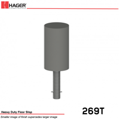 Hager Cast Floor Stop 267F US26D Pack of 5 