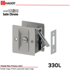 Hager 330L Pocket Door Privacy Latch US26D Stock No 086835