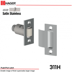 Hager 311H Push/Pull Latch 5 in. US32D Stock No 126881