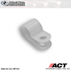 ACT AL-CCL-187-9-C 3/16 in. Light Duty Natural Cable Clamps 5000 pcs