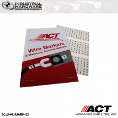 ACT AL-MARK-02 Wire Marker Booklet ( A-Z  )(  0-15 )( + - / )