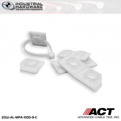 ACT AL-MPA-1000-9-C 1 in. Nylon Mounting Pad Acrylic Natural 1000 Pcs/Case