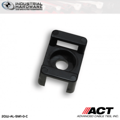 ACT AL-SM1-0-C Nylon Screw Mounts Black #6 Screw 1000 Pcs/Case