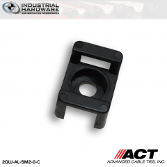 ACT AL-SM2-0-C Nylon Screw Mounts Black 1/4 in. Nylon Screw 1000 Pcs/Case