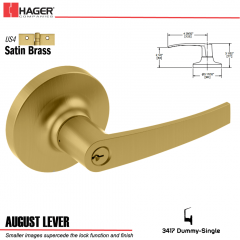 Hager 3417 August Lever Lockset US4 Stock No 028529