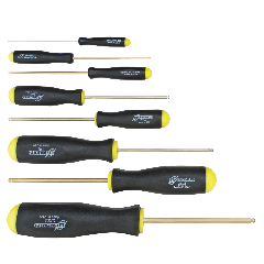 Ball End 8pc SAE Screwdriver Set .050-5/32 in. Gold Finish (38632) (BSX8SG)