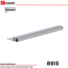 Hager 802s 84 Mil Brush Door Bottom Sweep Split Astragal Jamb Weatherstrip 