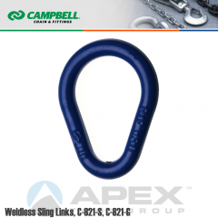 Campbell #3625415 3/4 in. Weldless Sling Links - 6000 lb WLL - Carbon Steel - Painted Blue