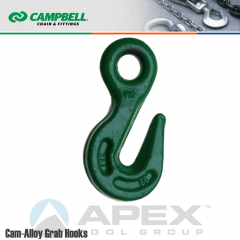 Campbell #5799095 5/8 in. Cam Alloy Self-Locking Swivel Hook - Grade 100 -  Painted Green