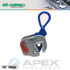 Campbell #6422012 GXL Clamps 1/2-Ton WLL 1/16 to 5/8 in. Grip Range