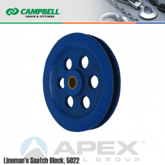 Campbell #7344032 1-3/4 in. Extra Heavy Steel Sheave For 3/8 in. Manila Rope - Painted Blue