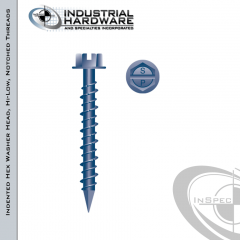 CH452, concrete screws, 1/4 x 3-1/4 concrete fasteners