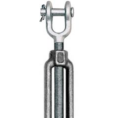 TBJ-05-RH-316SS: 1/2-13 x 4 Clevis End Turnbuckle Fitting Right-Hand Self-Colored Stainless Steel Type 316 - Made in the USA