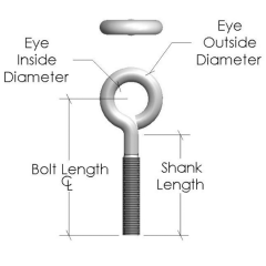 Custom Eye Bolts: Closed Eye-Standard or Welded
