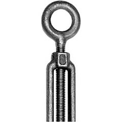 TBE-10-LH-HDG: 1-8 x 5-3/4 Eye End Turnbuckle Fitting Left-Hand Hot Dip Galvanized Drop-Forged Carbon Steel - Made in the USA
