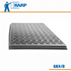  KAFA-FD (Flush Diamond Plate) 12" x 12" Floor Access Panel with Tamper Resistant Screws