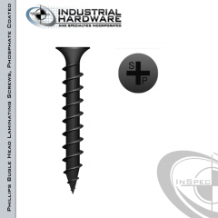 Metallics JDWS7C Black Phosphate Steel Phillips Drive Bugle Head Drywall Screw #8 x 2-1/2 Inch 