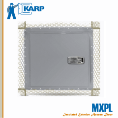 Karp MXPL 36 in. x 24 in. Exterior Wall Access Door For Plaster-Best Rim Cylinder With Night Latch From Stainless Steel