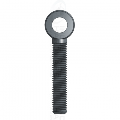 10E-MACH: 1-8 x 6 in. Machined Rod End From Black Oxide Drop-Forged Carbon Steel C1030/1035