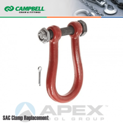 Campbell #6501111 Repair Shackle/Linkage w/Bolt Kit For SAC (Screw Adjusted Cam) Clamp 1 Metric Ton WLL