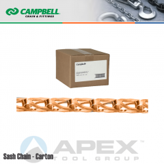 Campbell Chain #T0893574N #35 Sash Chain - Solid Bronze - 100 lb SWL - 100 ft/Carton