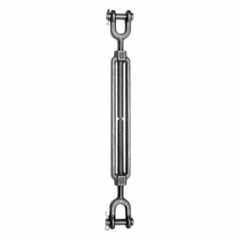 TB101-J-J-ZN: 1/4-20 x 4-1/2 in Take-Up Jaw & Jaw Turnbuckle Assembly Hot Dip Galvanized to ASTM A153 Drop Forged Carbon Steel - Made in the USA