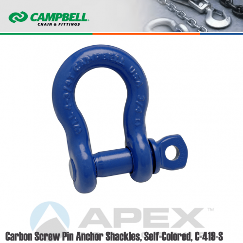 3 1/4 Ton Bow Shackle With Screw Pin 