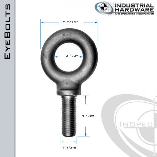 eye bolt dimensions