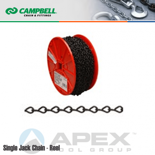 Campbell PB0722827#14 X 190 Single Steel Jack Chain Reel 