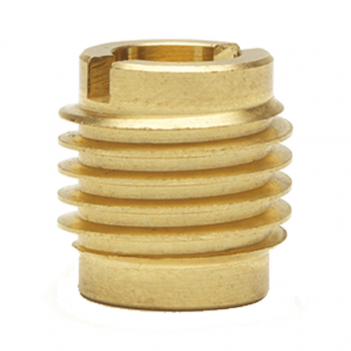 Threaded Inserts 3/8-24 x .625 Qty 10 Brass Thread Inserts for Wood