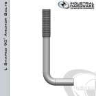 Fig.121 Hot Dip Galvanized L-Shaped Anchor Bolt 1 1/4-7 in. x 30 in. ASTM F1554-Grade 55