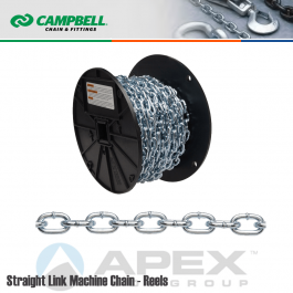 Trade Size 4/0, 100ft Box, Bright Zinc Finish Welded TC Straight Link Coil Chain Utility Household Chain by Angelika & Sun