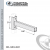Single Channel Clevis Bracket (Reversible) From Steel-Hot Dip Galv. For All Strut X 18 in. Long