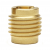 1/4-28 UNF x 0.500 Knife-Thread Threaded Inserts For Wood - Brass