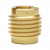 M5 x 0.8 ISO x 0.500 Knife-Thread Threaded Inserts For Wood - Brass