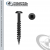Face Framing #7 Square Drive Pan Head 6-20 x 1-1/4 Type 17 Black Oxide Coated Woodworking Screws