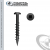 Face Framing #7 Square Drive Pan Head 6-9 x 1-1/4 Type 17 Black Oxide Coated Woodworking Screws