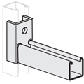 Single Channel Clevis Bracket with opening facing up