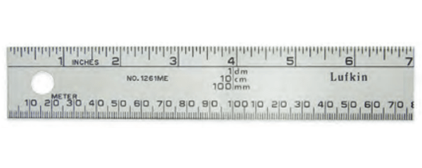 Metric-English Aluminum Meter Stick